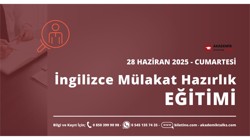 İngilizce Mülakata Hazırlık