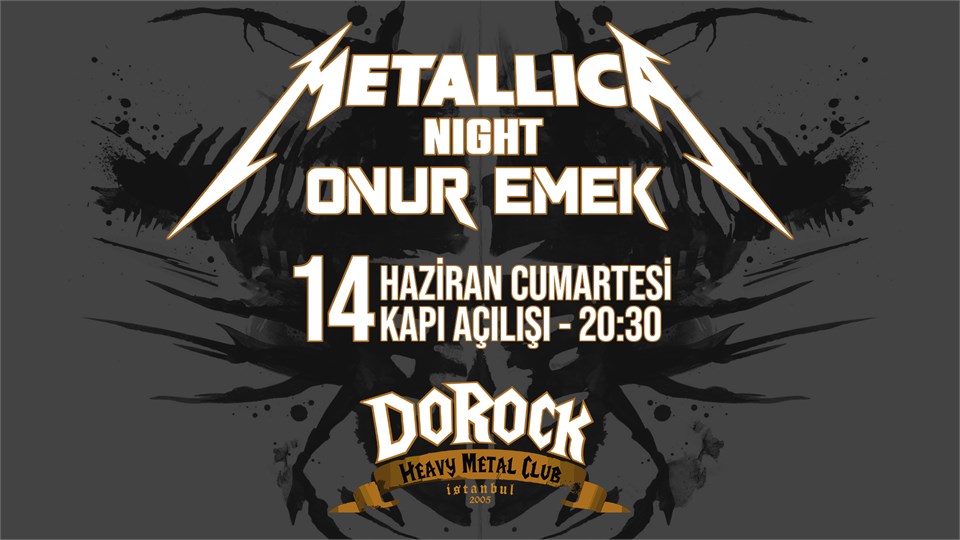 Onur Emek - Metallica Night (Dorock HMC/Taksim)