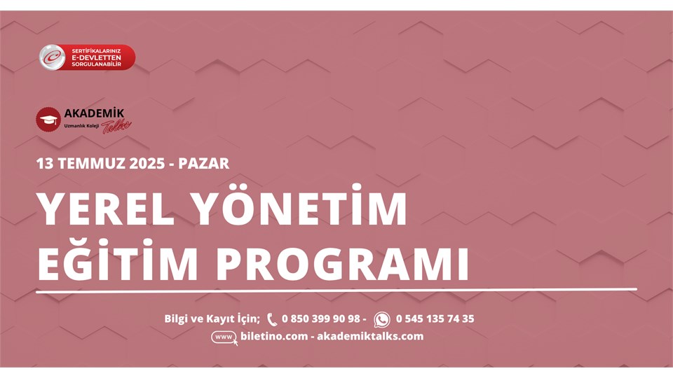 YEREL YÖNETİM EĞİTİM PROGRAMI