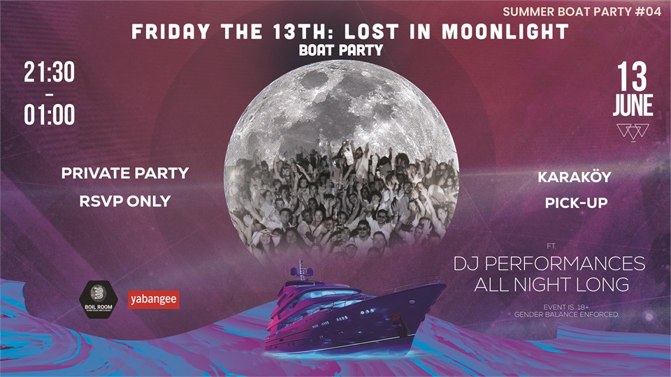 Friday the 13th: Lost in Moonlight Boat Party