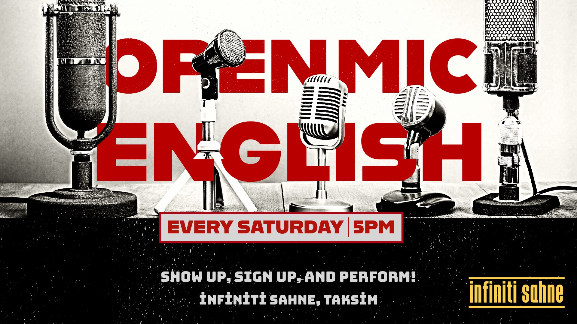 English Stand up Taksim Comedy Open Mic