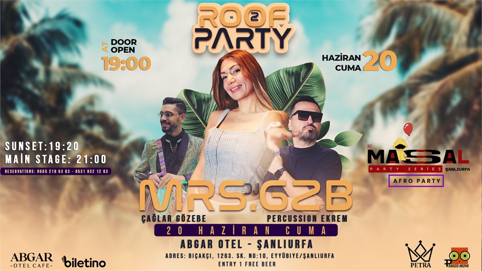 ROOF PARTY – VOLUME II - Afro Night