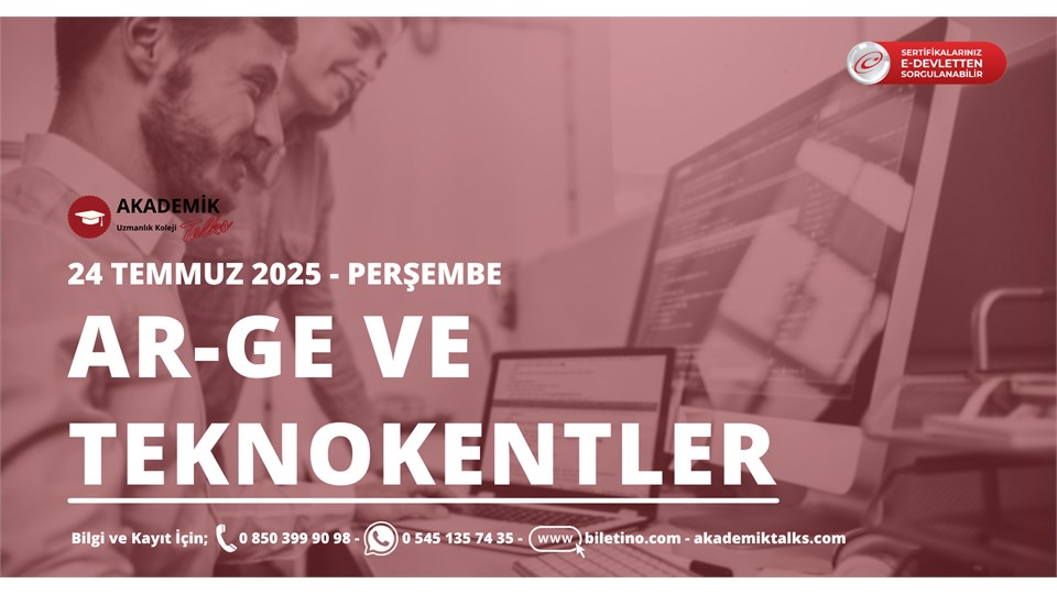AR-GE ve TEKNOKENTLER Eğitim Programı