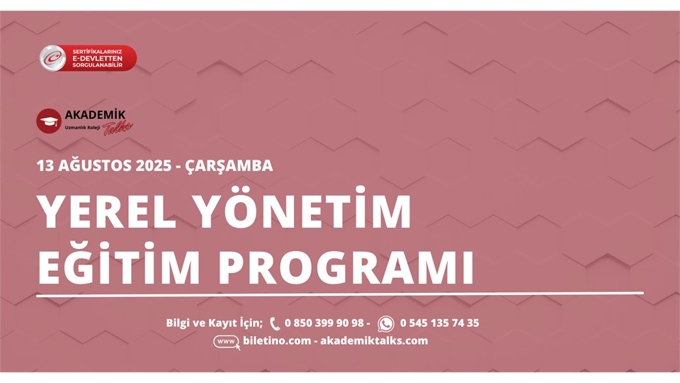 YEREL YÖNETİM EĞİTİM PROGRAMI