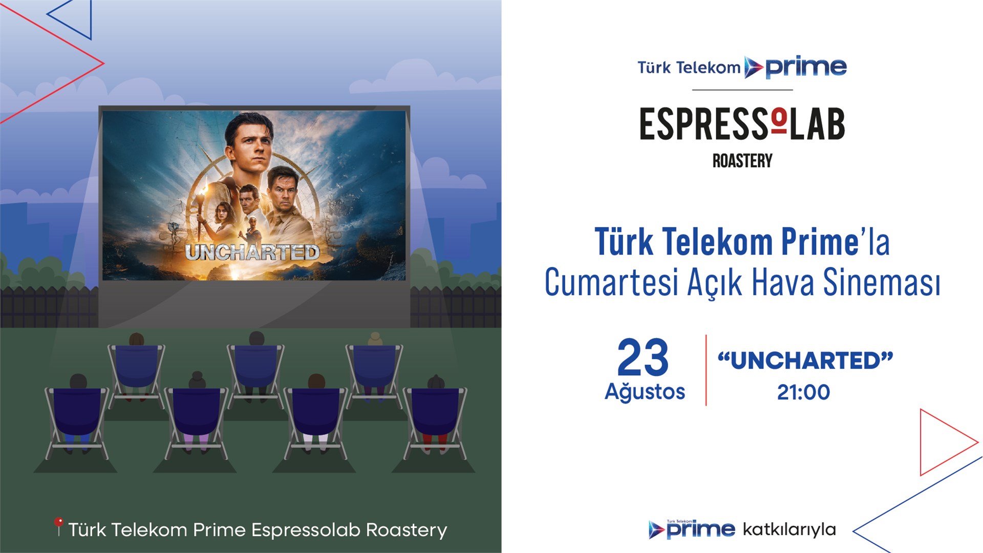 Türk Telekom Prime'la Cumartesi Açık Hava Sineması- Uncharted