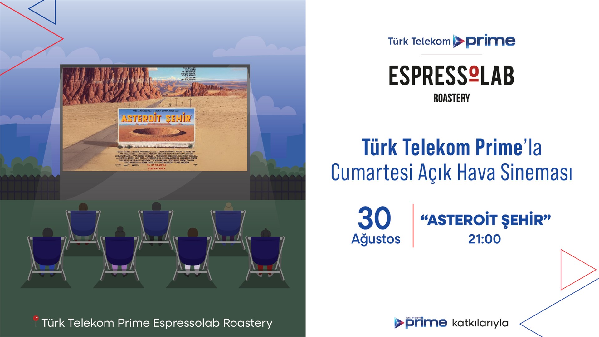 Türk Telekom Prime'la Cumartesi Açık Hava Sineması - Asteroid Şehir