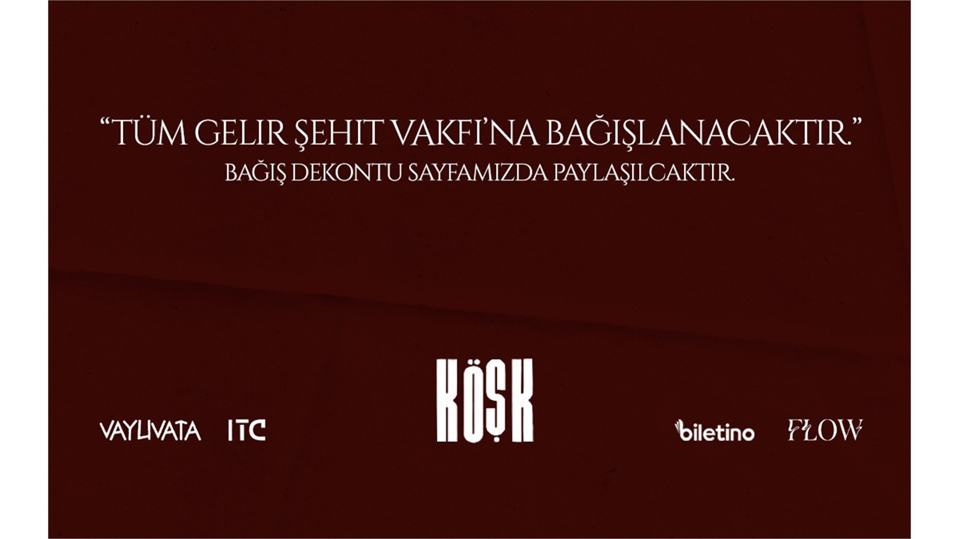 Köşk "Şehit Aileleri Vakfı Bağış Eventi"