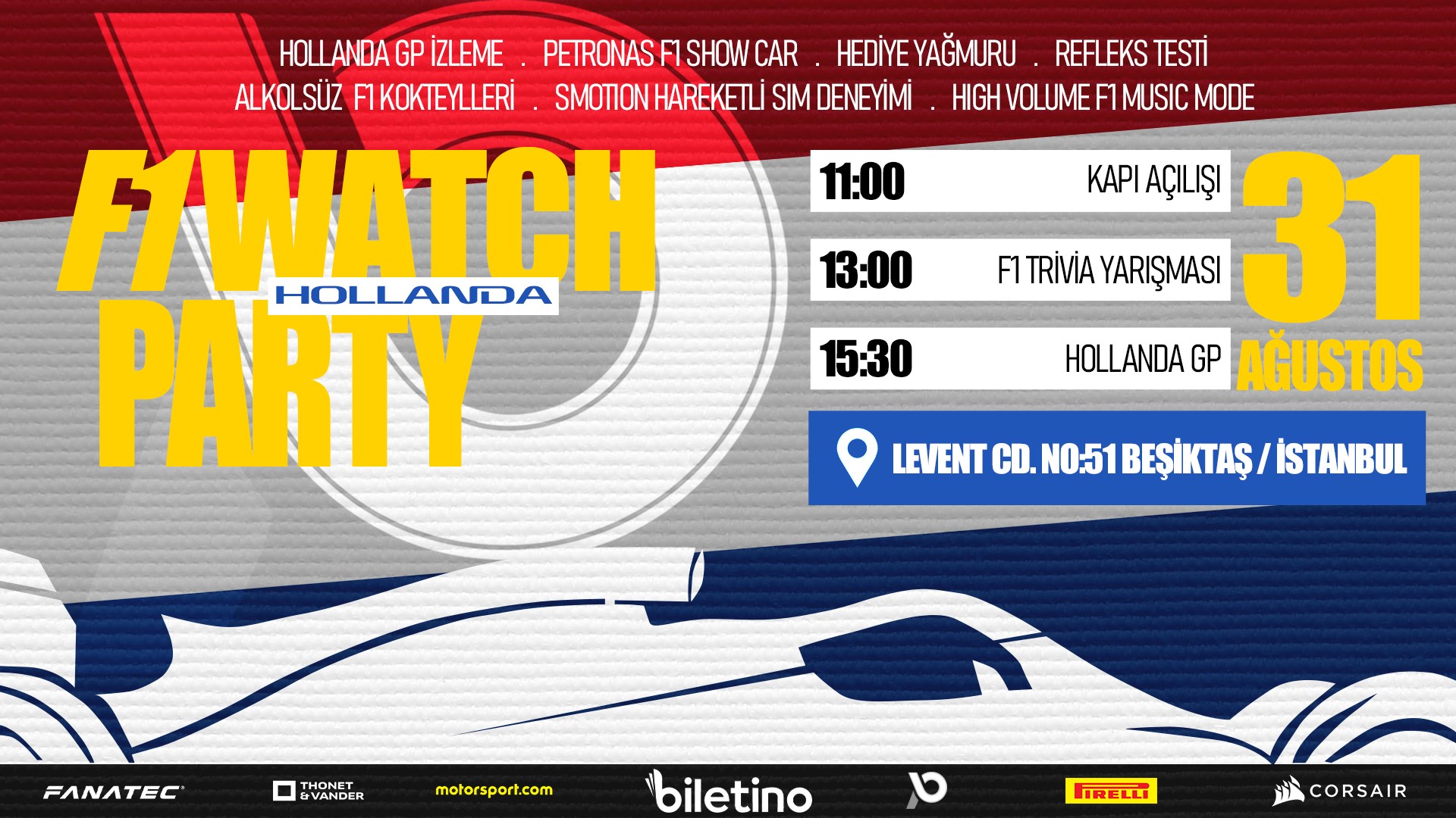 F1 Watch Party Hollanda GP