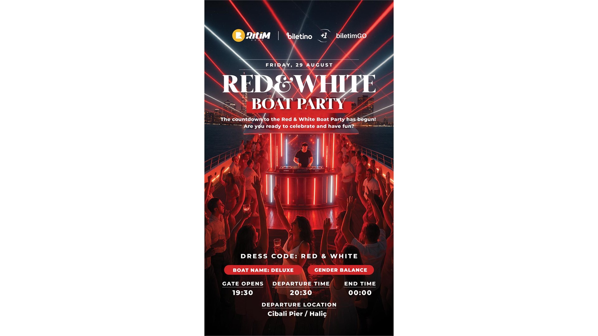 Red & White Boat Party