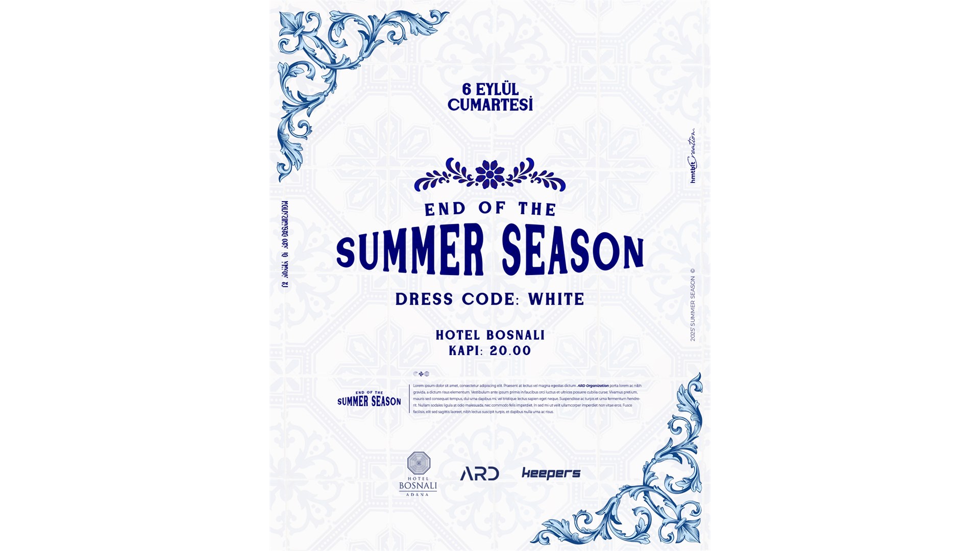 End Of The Summer Season & Hotel Bosnalı