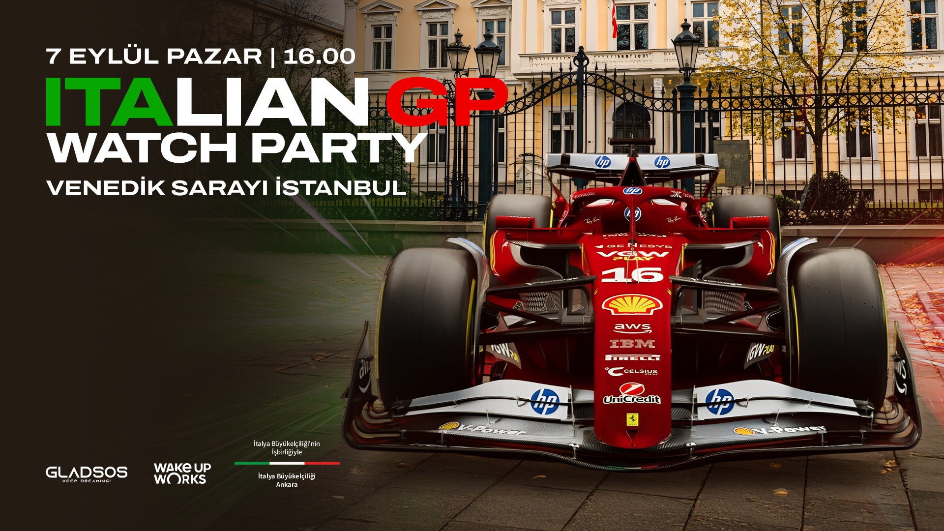 Italian Gp Watch Party @Venedik Sarayı İstanbul
