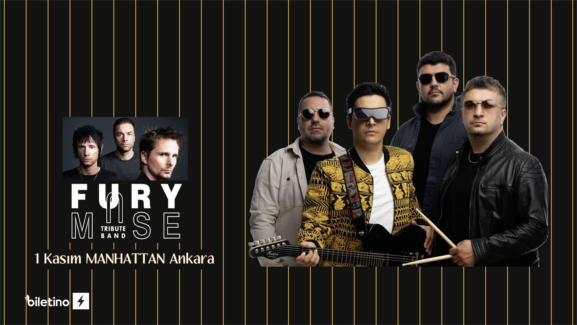 Fury - Muse Tribute Band - Manhattan Ankara 1 Kasım 2025 Cumartesi