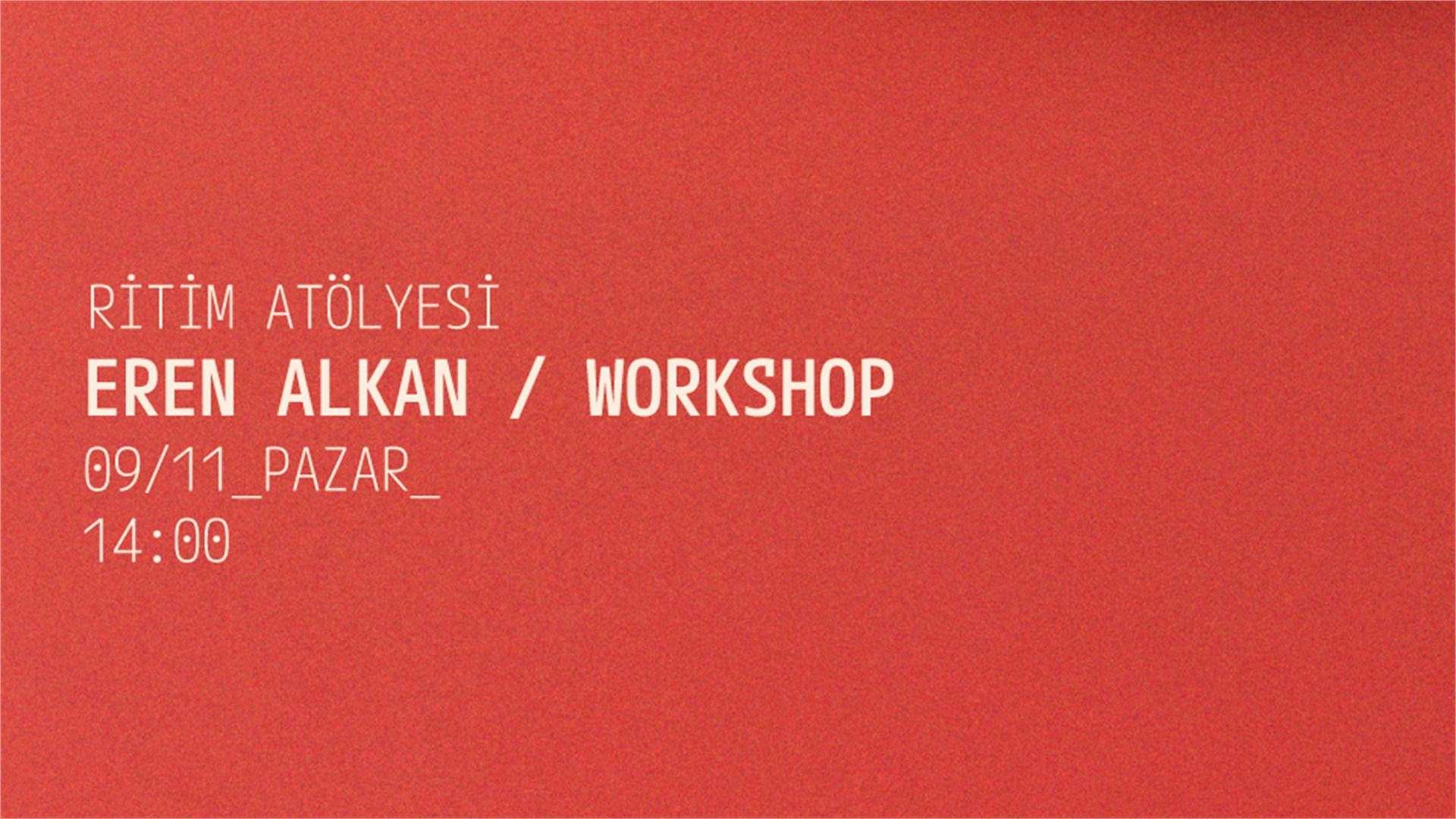 Ritim Atölyesi / Eren Alkan