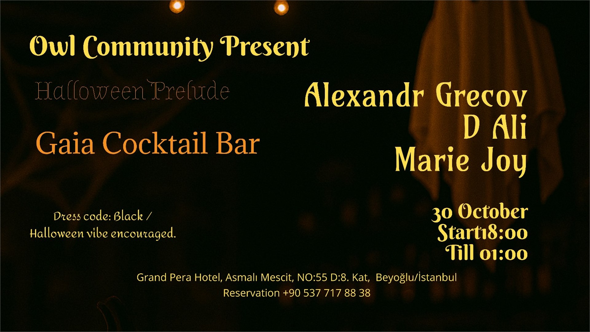 Halloween Prelude / Gaia Cocktail Bar