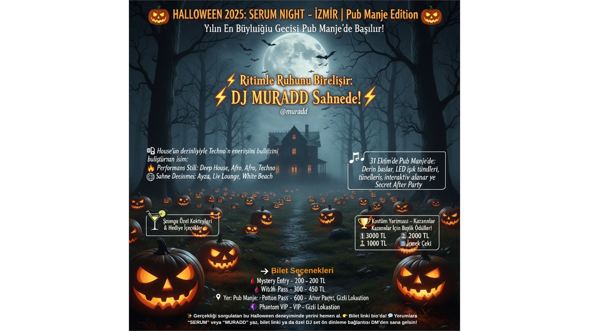 HALLOWEEN 2025: SERUM NIGHT – İZMİR Pub Manje Edition - Ödüllü Yarışma