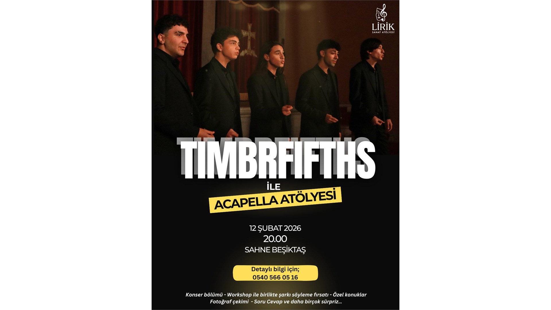 A Capella TimbrFifths İle Acapella Atöylesi