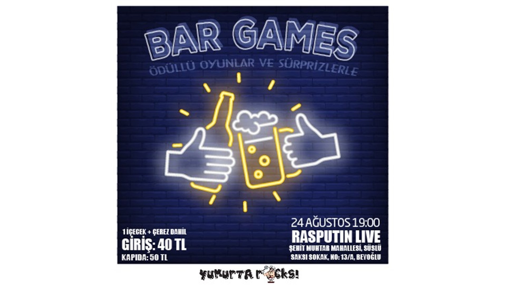 Biletino Bar Games By Yumurtarocks